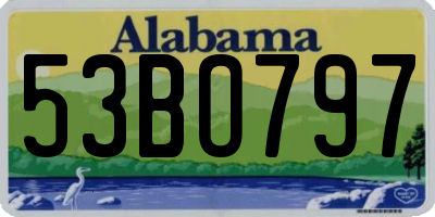 AL license plate 53BO797