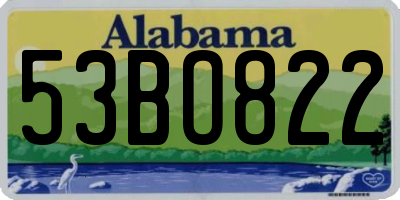AL license plate 53BO822
