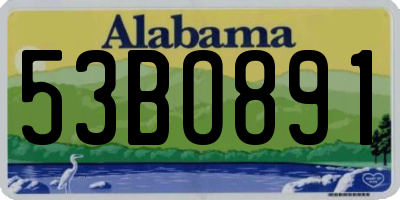 AL license plate 53BO891