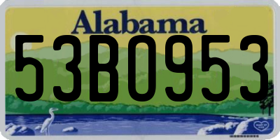 AL license plate 53BO953