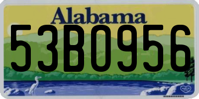 AL license plate 53BO956