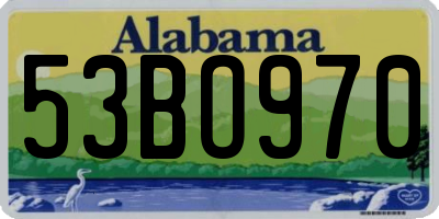 AL license plate 53BO970