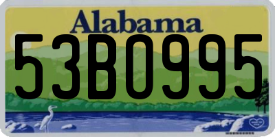 AL license plate 53BO995
