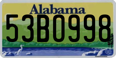 AL license plate 53BO998