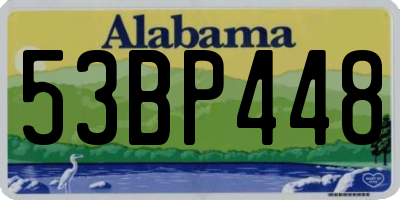 AL license plate 53BP448