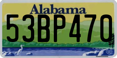 AL license plate 53BP470