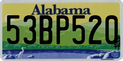 AL license plate 53BP520