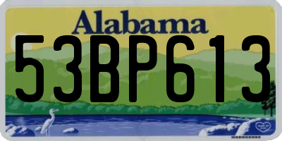 AL license plate 53BP613