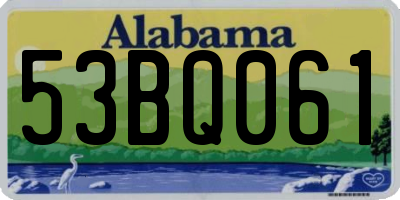 AL license plate 53BQ061