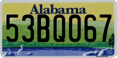 AL license plate 53BQ067