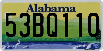 AL license plate 53BQ110
