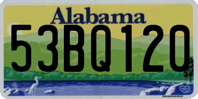 AL license plate 53BQ120