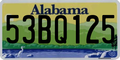 AL license plate 53BQ125