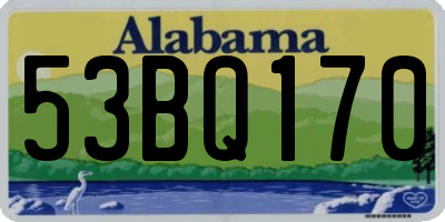 AL license plate 53BQ170