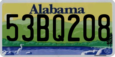AL license plate 53BQ208