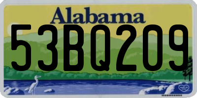 AL license plate 53BQ209