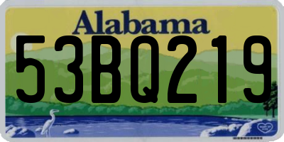 AL license plate 53BQ219