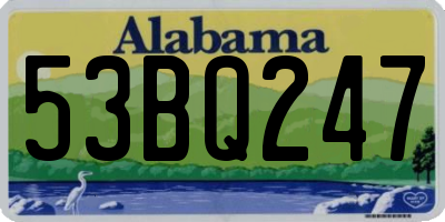 AL license plate 53BQ247