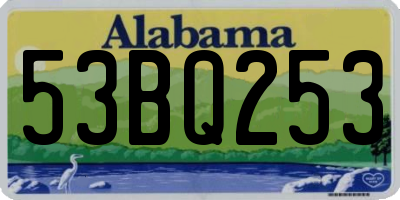 AL license plate 53BQ253