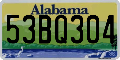 AL license plate 53BQ304