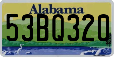 AL license plate 53BQ320