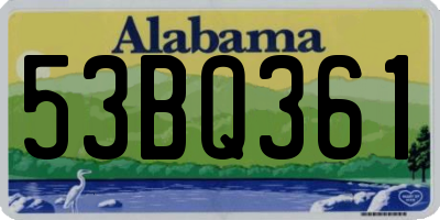 AL license plate 53BQ361