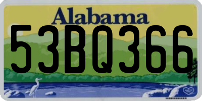 AL license plate 53BQ366