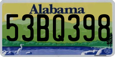 AL license plate 53BQ398