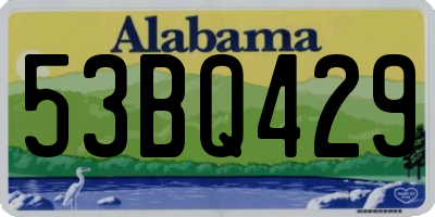 AL license plate 53BQ429