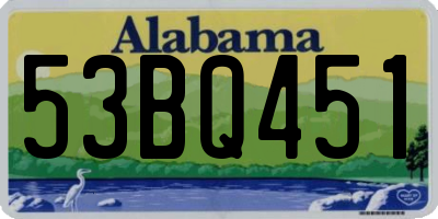 AL license plate 53BQ451