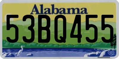 AL license plate 53BQ455