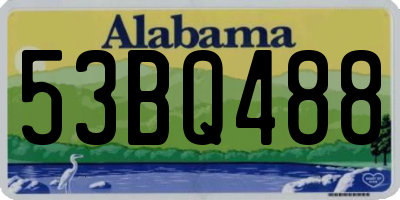 AL license plate 53BQ488