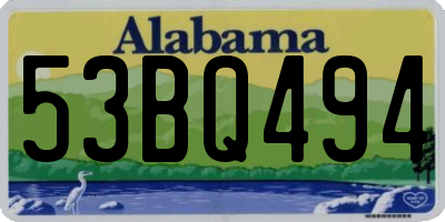 AL license plate 53BQ494