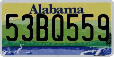 AL license plate 53BQ559