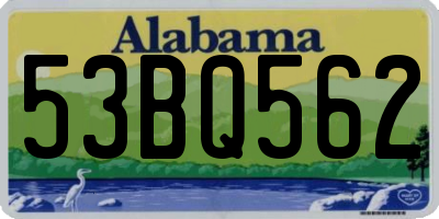 AL license plate 53BQ562