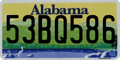 AL license plate 53BQ586