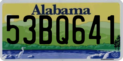 AL license plate 53BQ641