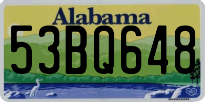 AL license plate 53BQ648