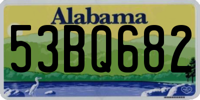 AL license plate 53BQ682