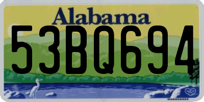 AL license plate 53BQ694