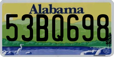 AL license plate 53BQ698