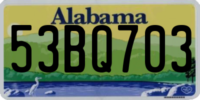 AL license plate 53BQ703