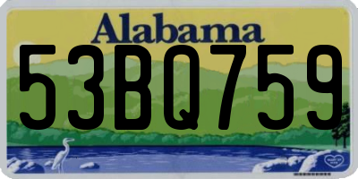 AL license plate 53BQ759