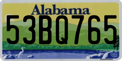 AL license plate 53BQ765