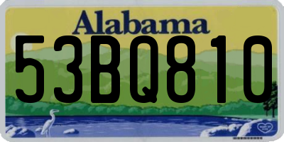 AL license plate 53BQ810