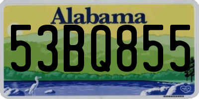 AL license plate 53BQ855