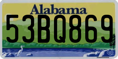 AL license plate 53BQ869