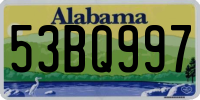 AL license plate 53BQ997