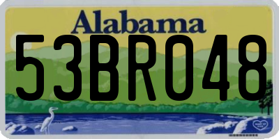 AL license plate 53BR048
