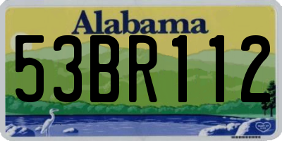 AL license plate 53BR112